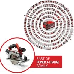 Accu Cirkelzaag|Zaagmachines & -tafels > EINHELL 18V cirkelzaag TE-CS 18/165 LI (zonder accu)