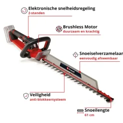 Heggenscharen > EINHELL 18V heggenschaar GP-CH 18/61 (zonder accu)