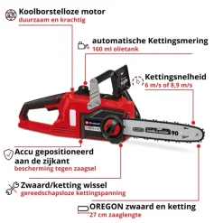 Kettingzagen > EINHELL 18V kettingzaag Fortexxa 18/30 (zonder accu)