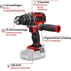 Accuboormachines|Boormachines > EINHELL 18V klopboormachine TP-CD 18/60 LI-I BL (zonder accu)