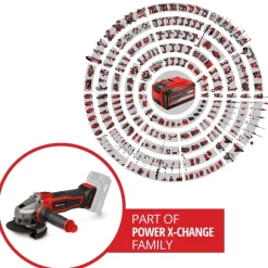Accu Haakse Slijper|Frees, Slijp & Schaafmachines > EINHELL 18V slijptol / haakse slijper 115mm TE-AG 18/115-2 LI (zonder accu)