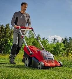 Grasmaaiers > EINHELL 2x18V grasmaaier 42cm Rassaro (incl. 2 accu's 5.2Ah + oplader)