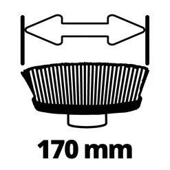Overige Elektrisch Gereedschap Accessoires > EINHELL zachte borstel 170/40 - Ø170mm tbv de Picobella oppervlaktereiniger