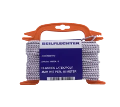 ELASTIEK LATEX/POLY 4MM WIT 15MTR