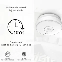 Rookmelders > Elro FS2010-3 optische rookmelder inclusief 10 jaar lithium batterij TRIPLE-pack