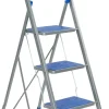 Huishoudtrappen > ESCALO Trapladder 3 treden blauw 30x20cm