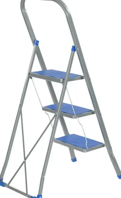 Huishoudtrappen > ESCALO Trapladder 3 treden blauw 30x20cm