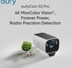 Elektronische Beveiliging > Eufy Cam S3 Pro Draadloze beveiligingscamera Uitbreiding 4K