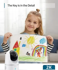 Elektronische Beveiliging > Eufy Indoorcam Beveiligingscamera 2K Pan & Tilt Wired