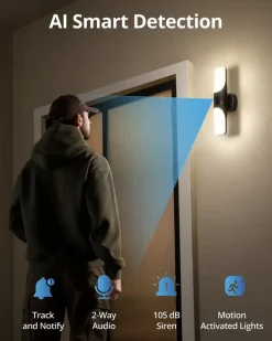 Elektronische Beveiliging > Eufy S100 Beveiligingscamera voor buiten met Lamp Wired