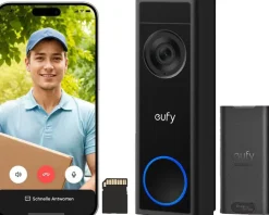 Intercoms & Deurbellen|Elektronische Beveiliging > Eufy Video Deurbel C31 2K FHD met SD kaart
