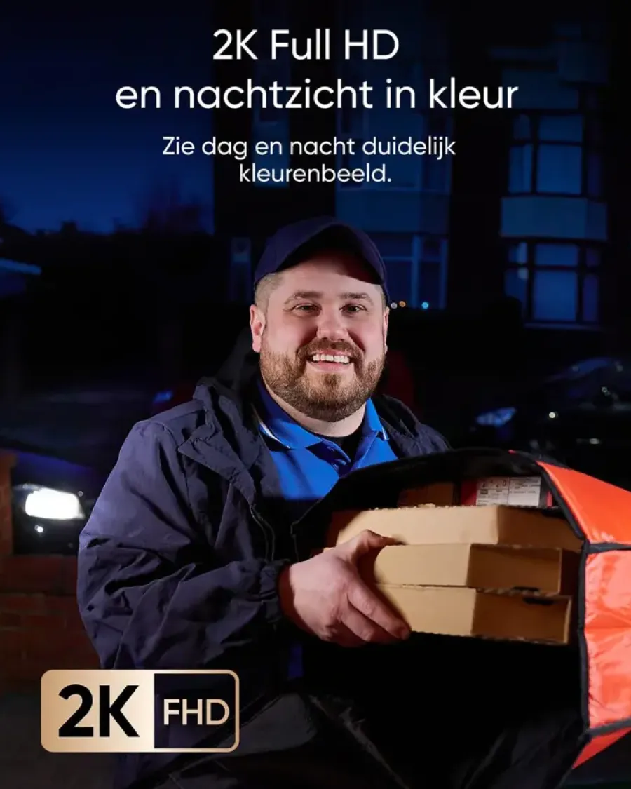 Intercoms & Deurbellen|Elektronische Beveiliging > Eufy Video Deurbel E340 2 camera's Zwart Uitbreiding