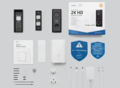 Intercoms & Deurbellen|Elektronische Beveiliging > Eufy Video Deurbel S220 met HomeBase 2