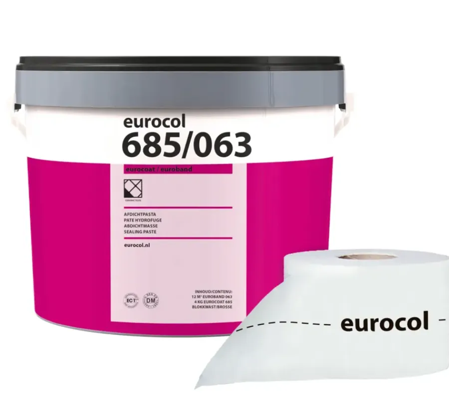 Overige Vulmiddelen > Forbo Eurocol Eurocol 685 Eurocoat / Euroband afdichtpasta roze en 063 wapeningsband 12 meter