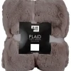 Faux fur plaid beige 200 x 150 cm