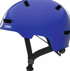 Fietskleding > Abus Fietshelm Youth shiny blue S