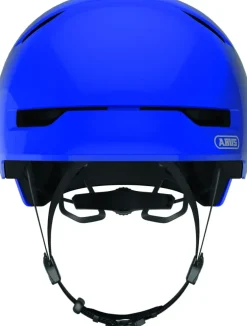 Fietskleding > Abus Fietshelm Youth shiny blue S