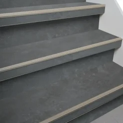 Firststep traprenovatieset laminaattreden steen antraciet, 4 stuks