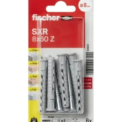 Fischer Constructieplug SXR 8x60mm 6 stuks