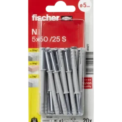 Fischer Slagplug 5x50mm 20 stuks