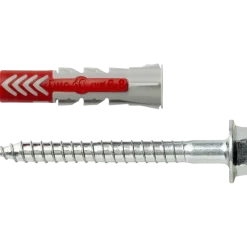 Fischer Universeelplug DuoPower 10x50mm met zeskantschroef 4 stuks