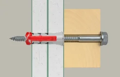 Fischer Universeelplug DuoPower 10x50mm met zeskantschroef 4 stuks