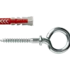 Fischer Universeelplug DuoPower 6x30mm met ooghaak 4 stuks