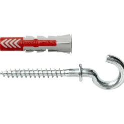 Fischer Universeelplug DuoPower 10x50mm met ronde haak 2 stuks