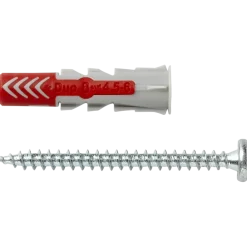 Fischer Universeelplug DuoPower 8x40 mm met bolkopschroef 50 stuks
