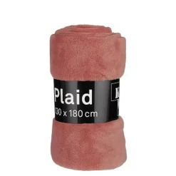 Fleece plaid roze 180 x 130 cm