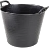 Bouwemmers & Speciekuipen|Bouwemmers & Speciekuipen > Gripline Flexibele kuip 25 liter zwart