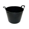 Bouwemmers & Speciekuipen|Bouwemmers & Speciekuipen > Gripline Flexibele kuip 40 liter zwart