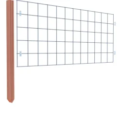 Gaas volgpakket tuinhek hardhout liggend 75 x 180 cm