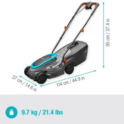 Grasmaaiers > Gardena elektrische grasmaaier Powermax 32/1200 G2 32cm 1200W