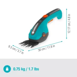 Grasscharen En Buxusscharen|Heggenscharen > Gardena 3,6V grasschaar / buxusschaar ClassicCut 12cm
