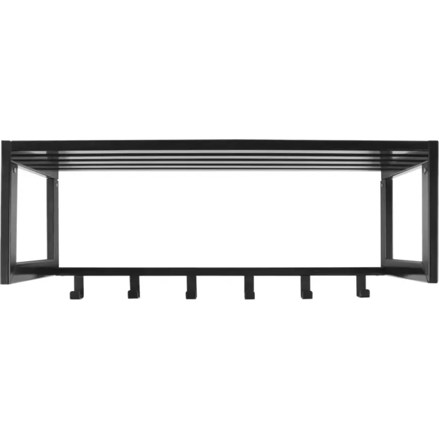 Garderobekapstok 6 haken Max zwart ijzer