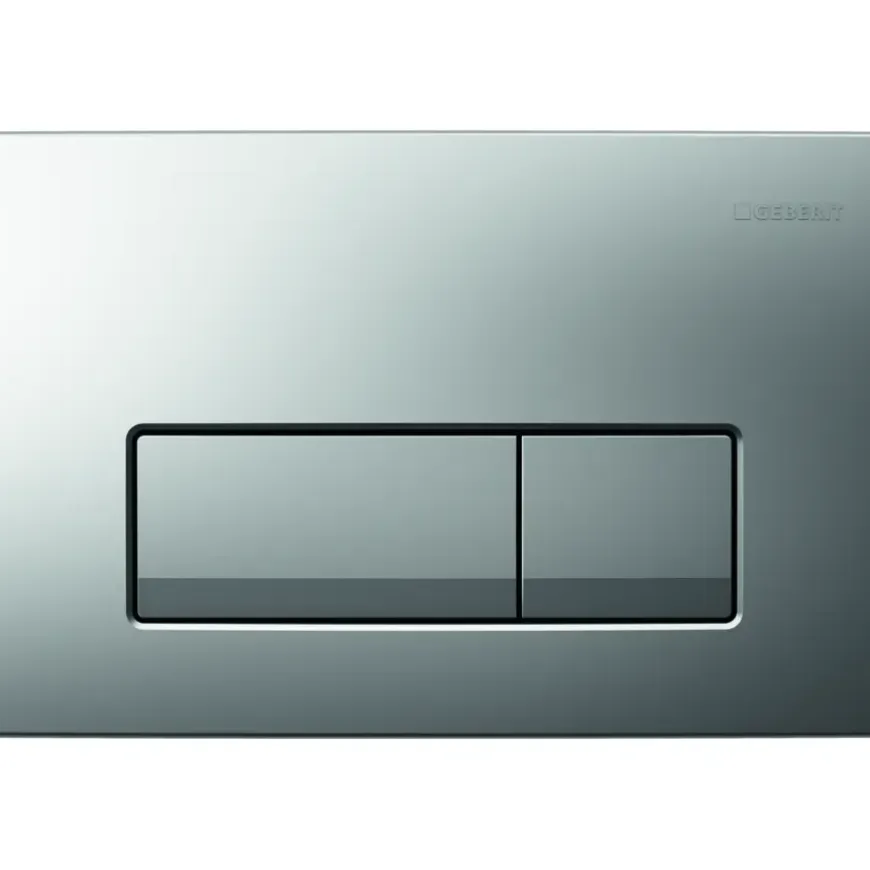 Geberit Delta 50 bedieningspaneel mat chroom voor inbouwreservoir Duofix