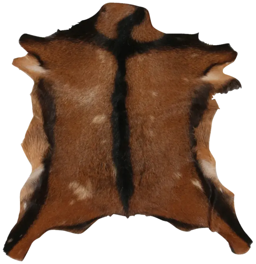 Geitenvacht Vloerkleed Bruin Gemeleerd 20 mm 70x50 cm