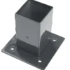 Giardino voet voor vierkante paal antraciet 60 x 60 mm