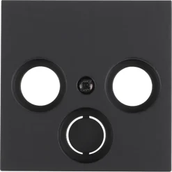 Inbouw Schakelmateriaal|Opbouw Schakelmateriaal > Gira E2 Centraalplaat Radio/TV Mat Zwart