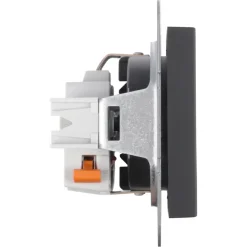 Inbouw Schakelmateriaal|Stopcontacten & Overige Contactdozen > Gira E2 Inbouw Enkel Geaard Stopcontact Mat Zwart