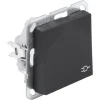 Inbouw Schakelmateriaal|Stopcontacten & Overige Contactdozen > Gira E2 Inbouw Enkel Geaard Stopcontact met Klepje Mat Zwart