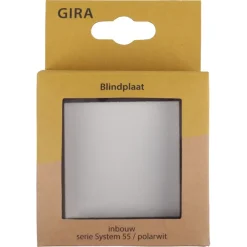 Afdekramen|Inbouw Schakelmateriaal > Gira ST55 blindplaat wit