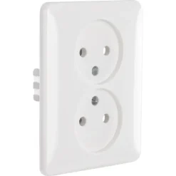Inbouw Schakelmateriaal|Stopcontacten & Overige Contactdozen > Gira ST55 Inbouw Dubbel Stopcontact Wit