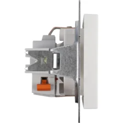 Inbouw Schakelmateriaal|Stopcontacten & Overige Contactdozen > Gira ST55 inbouw enkel geaard stopcontact wit