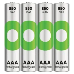 Batterijen|Oplaadbare Batterijen > GP Batterij Oplaadbaar AAA NiMH 850 mAh ReCyko 1,2V 4 stuks (3+1)