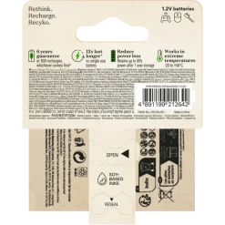 Batterijen|Oplaadbare Batterijen > GP Batterij Oplaadbaar AAA NiMH 850mAh ReCyko 1,2V 2 Stuks