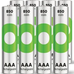 Batterijen|Oplaadbare Batterijen > GP Batterij Oplaadbaar AAA NiMH 850 mAh ReCyko 1,2V 8 stuks
