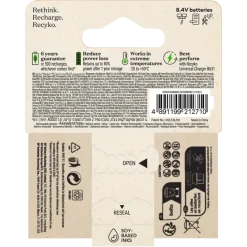 Batterijen|Oplaadbare Batterijen > GP Batterij Oplaadbaar 9V NiMH 200mAh ReCyko 8,4V 1 Stuk
