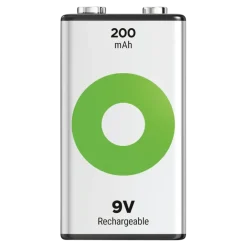 Batterijen|Oplaadbare Batterijen > GP Batterij Oplaadbaar 9V NiMH 200mAh ReCyko 8,4V 1 Stuk